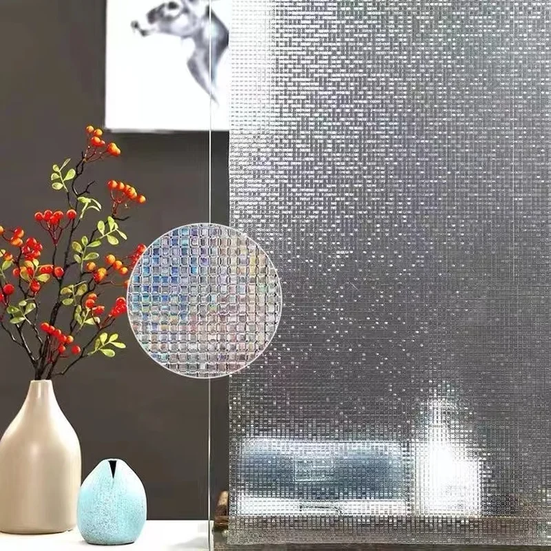

Privacy Window Film 3D Static Cling Glass Film Rainbow UV Protection Kitchen Decor Vinyl Decorative Stickers Mosaic Sticker