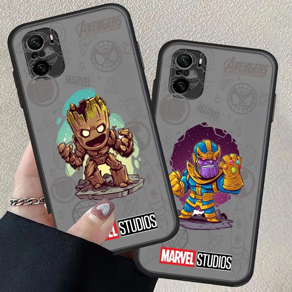 

Marvel Hero Spider Man Iron Man Cartoon For Redmi K20 Case For Redmi K40 K30 K20 10 10C 10X 9T 9C 9A 9 8A 8 7A 7 6 6A 5 Pro Plus