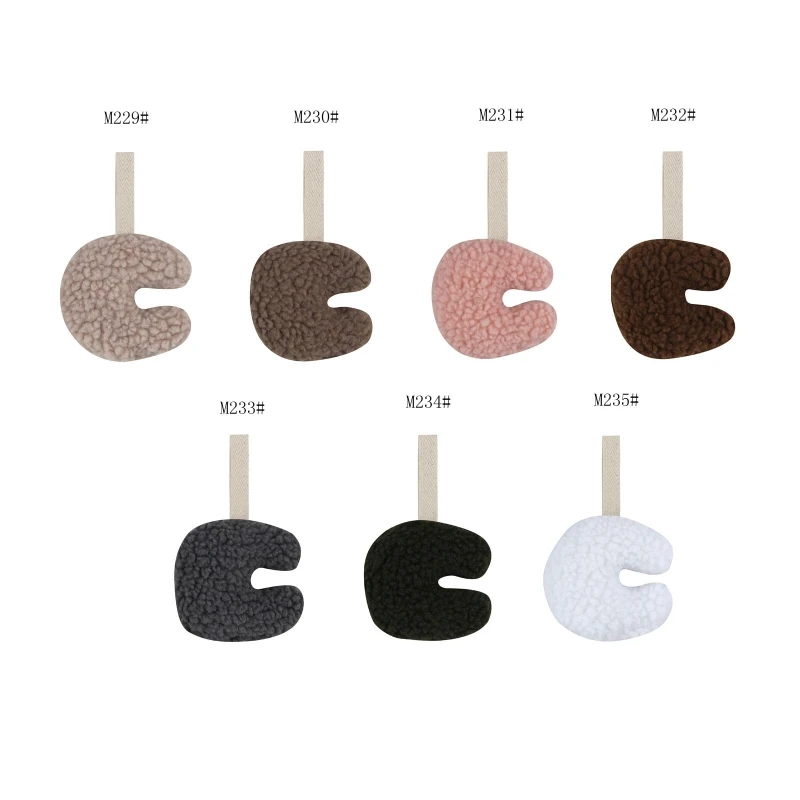 

Pacifier Chain Pendant Soft Plush Moon Dummy Nipple Teething Toy Clip Holder