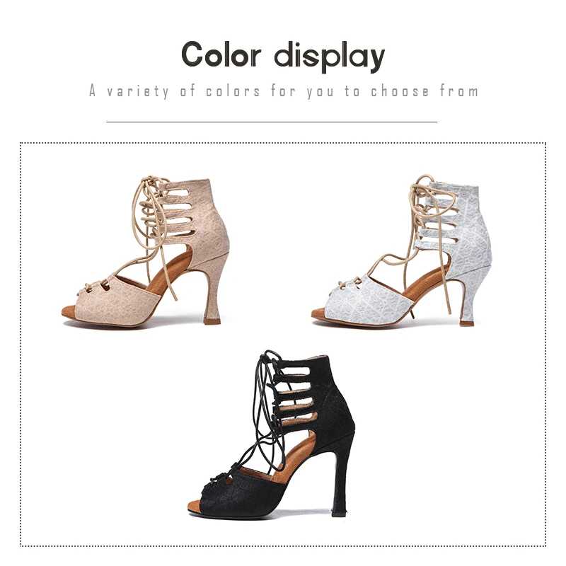 DKZSYIM Stilettos Women Dancing Shoes High Heels Salsa Dance shoes Mesh Women's Fashion party dance shoes Ballroom 7.5/8.5/9/10