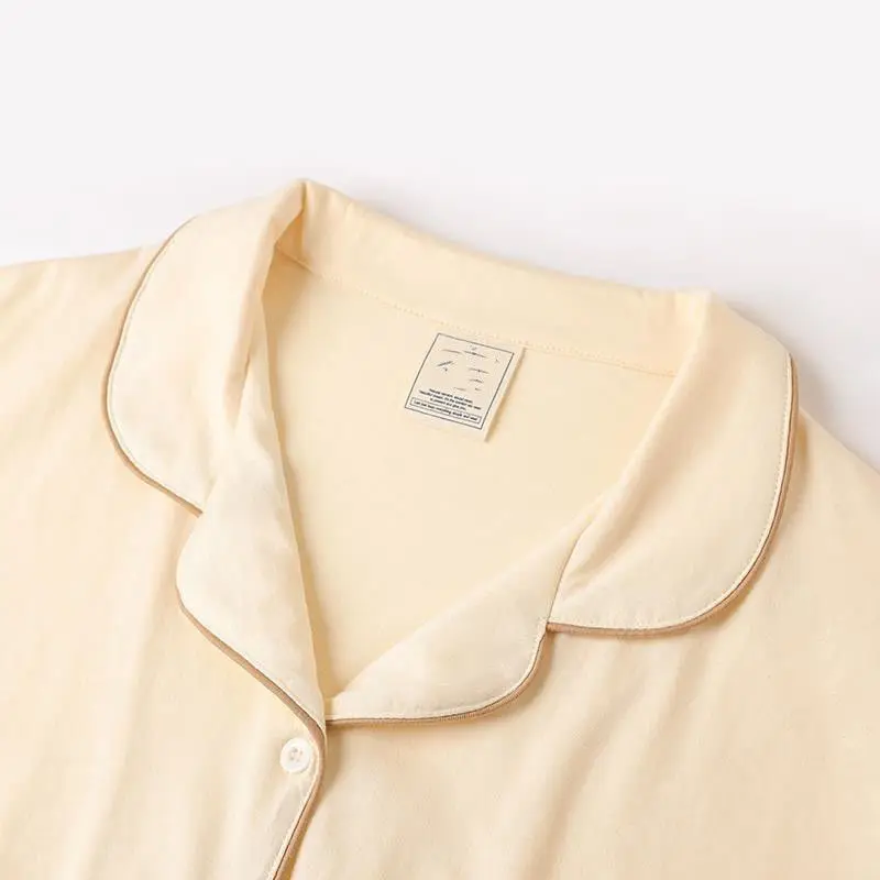 QWEEK Cotton Cute Pajamas Summer Sets for Women 2021 Pyjamas Sleeping Bear Printing Lounge Wear Soft and Comfortable Pijamas