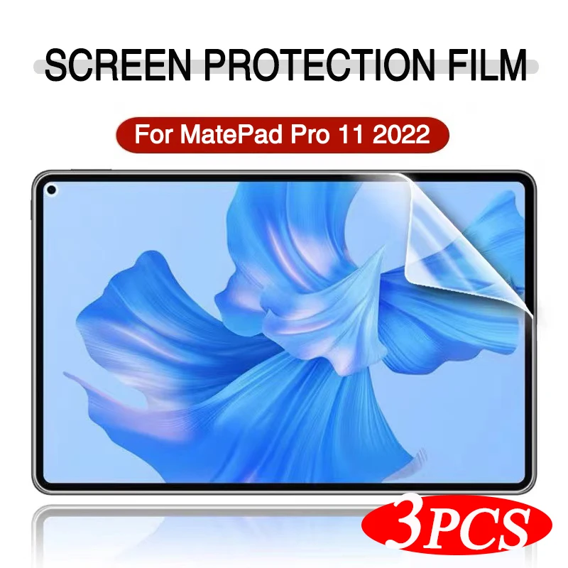 

3PCS Pet Soft Screen Protector For Huawei MatePad Pro 11 2022 Tablet GOT-W09/W29 GOT-AL09/AL19 Protective Film