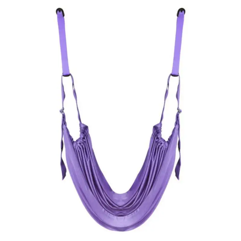 Подвесной гамак для йоги регулируемая подвесная койка с ремешком аэройоги