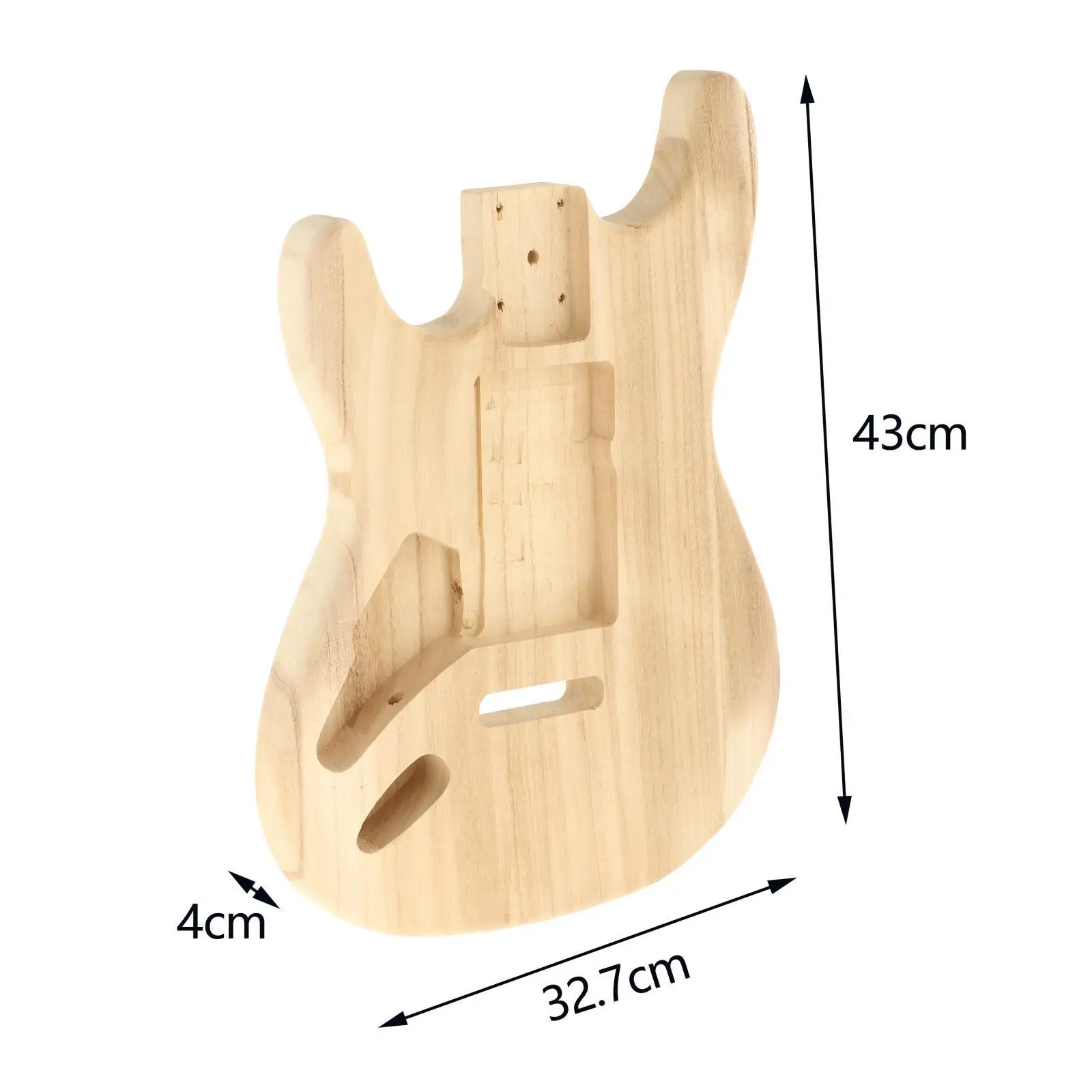 

Guitar Body Maple Wood Accessories ST Style Guitar Barrel Upgrade Parts Handcrafted Polished Electric Guitar DIY