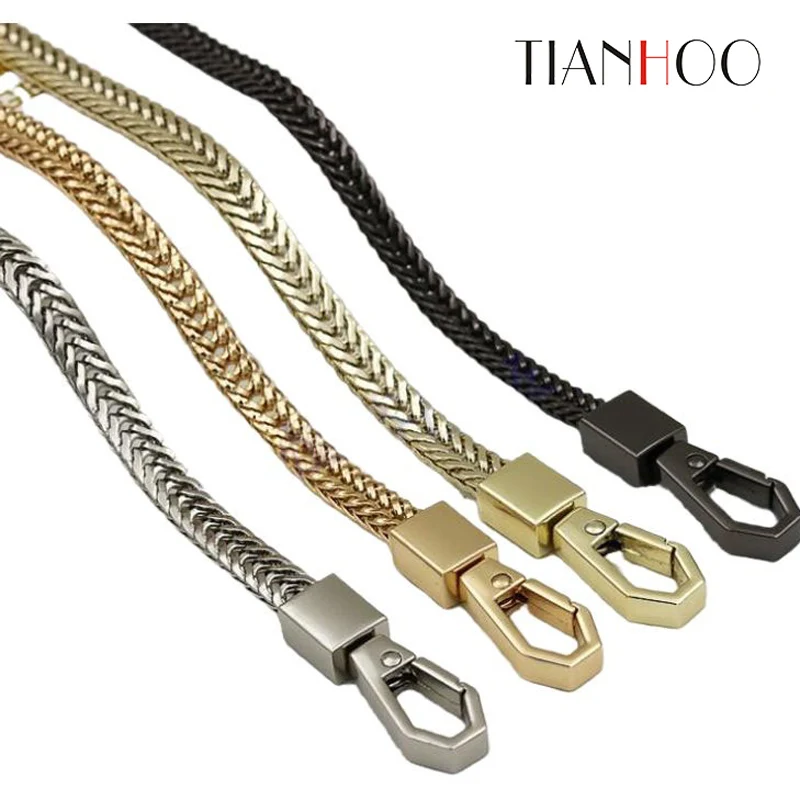 

10pcs 120cm Bag Chain DIY Gold/Silver/Gun Black Bag Strap Replacement Purse Chain Shoulder Bag Straps Small Handbag PurseHandle