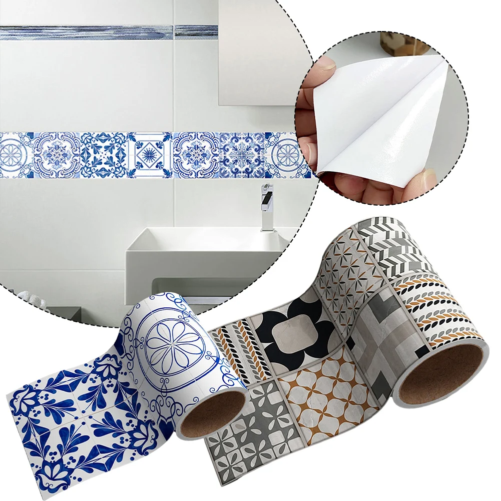 Водонепроницаемые Наклейки На Стену В Рулоне Для Ванной Комнаты Декоративная