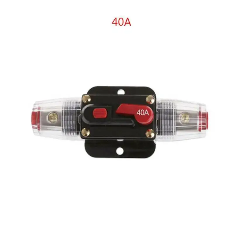 

1x Circuit Breaker 20-100A Amp Car Stereo Audio Solar Fuse Holder Self-Testing