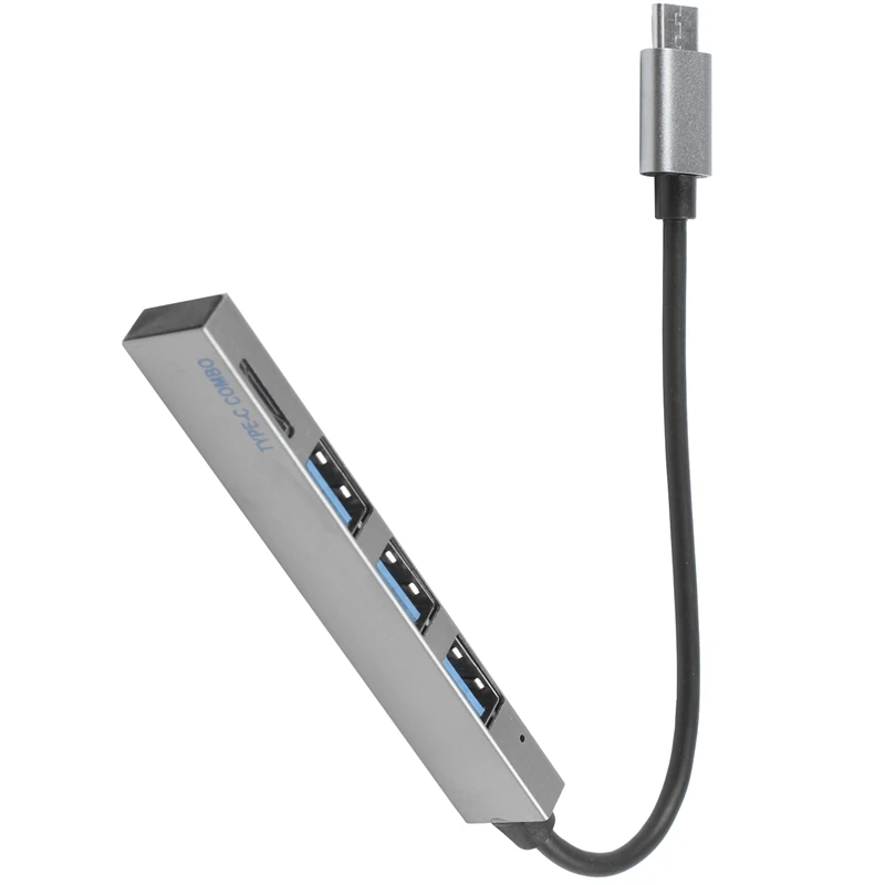 

Эспандер с Type-C на 3 usb-хаб, ультратонкий мини-порт с 3 портами Usb 2,0, концентратор Usb C, концентратор Type C, адаптер Ethernet