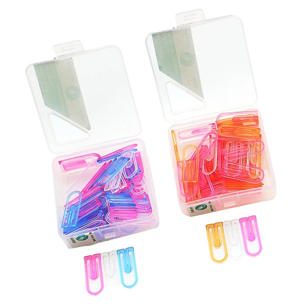 

Colorful Paper Clip Clips: Paper Binder Clips Page Marker 120pcs File Document Clamps for Home Office School Stationery Supplies