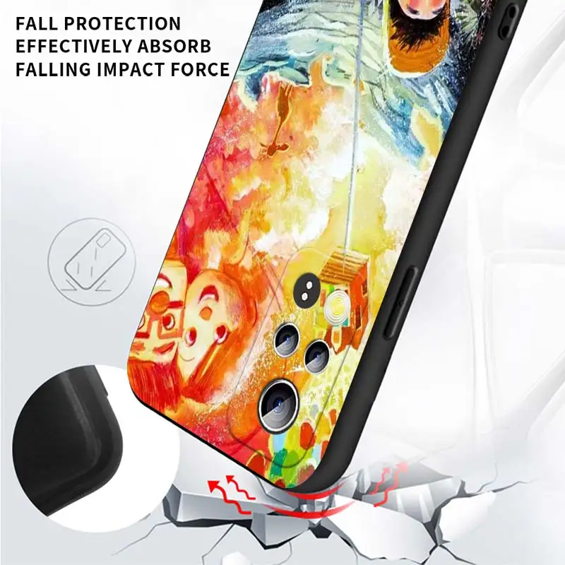 UP Flying House для Honor Play 3E 10X 10i 10 9X 9C 9S 9A 9 8X 8A 7C 7S черный мягкий силиконовый чехол из ТПУ