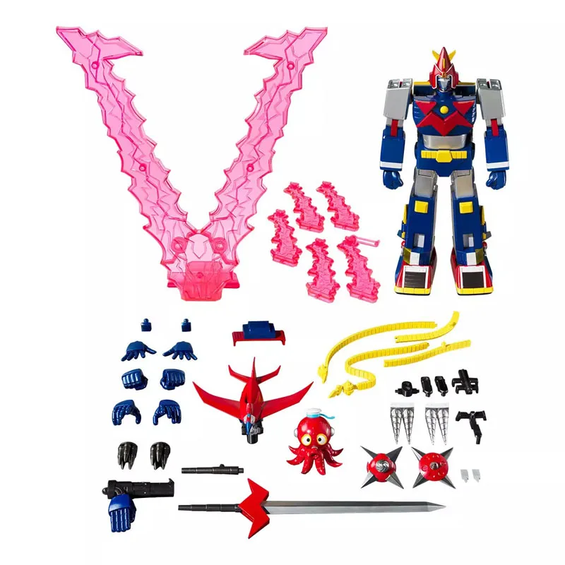 Фото BANDAI оригинальная суперэлектромагнитная машина SMP Voltes V робот SP набор специальное издание съемная сборная модель подарочная игрушка №1