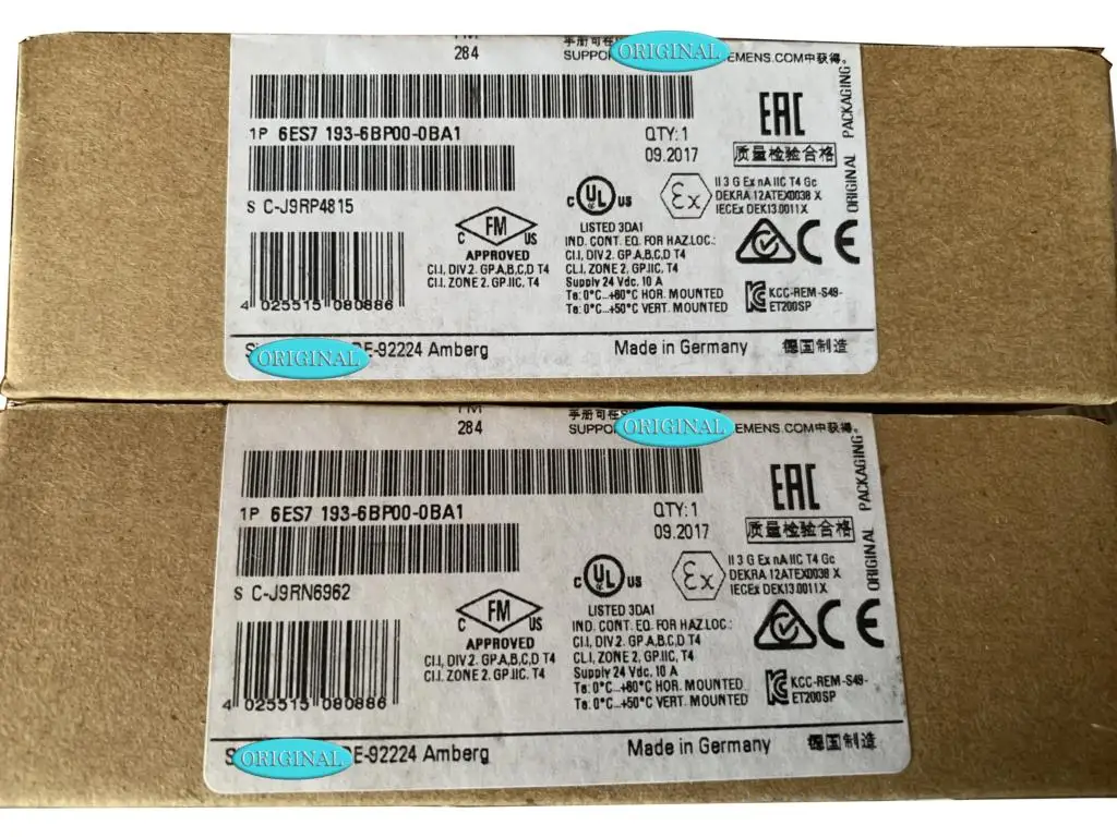 

New Original In BOX 6ES7 193-6BP00-0BA1 6ES7193-6BP00-0BA1 {Warehouse stock} 1 Year Warranty Shipment within 24 hours