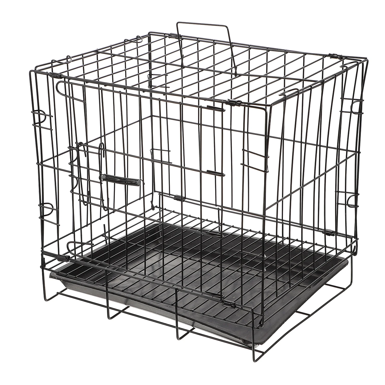 

Folding Dog Cage Iron Wire Pet Kennel Tents Medium Dogs Supplies Protection House Travel Large Cat Cages Indoor