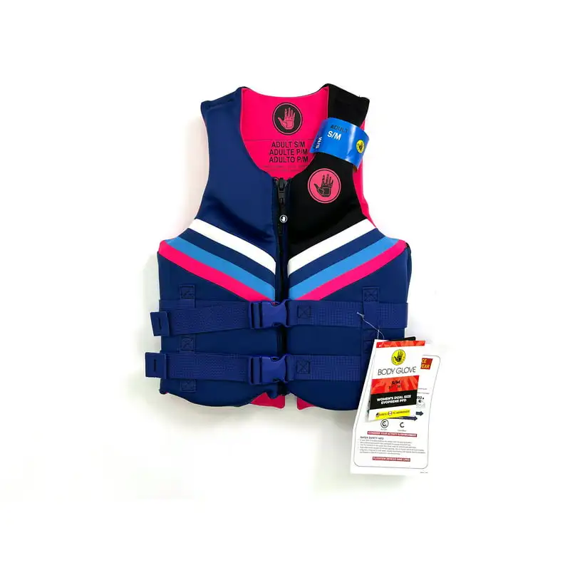 

Dual-Size Evoprene PFD Life Jacket and Vest Female Small, Medium, Pink Horse riding equipment