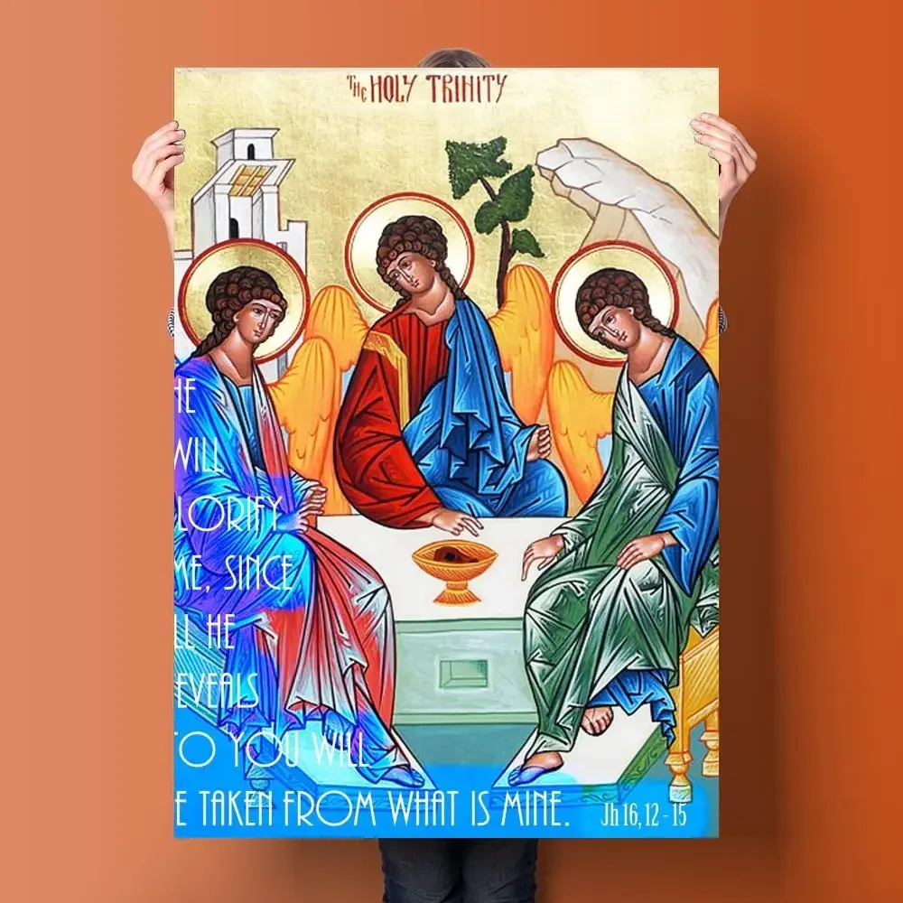 Постер с мифом Святой Троицы художественный постер на холсте и Настенная картина