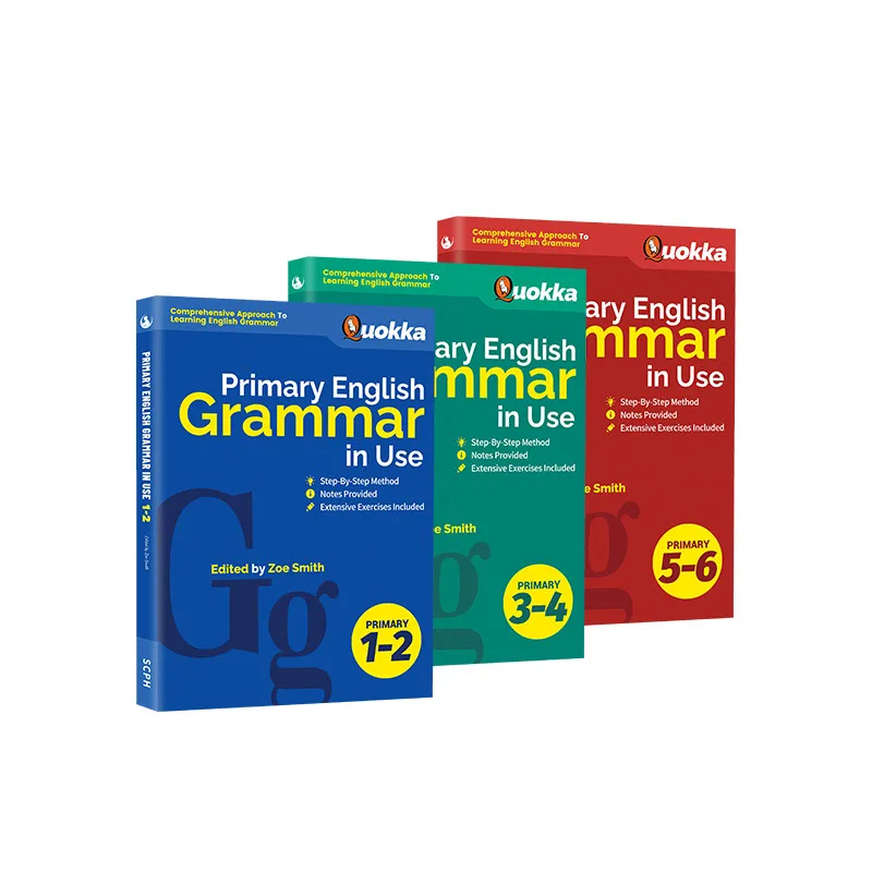 3Books/Lot Primary English Grammar in Use Supplementary Teaching Materials For English Practice Early Education Book Textbooks