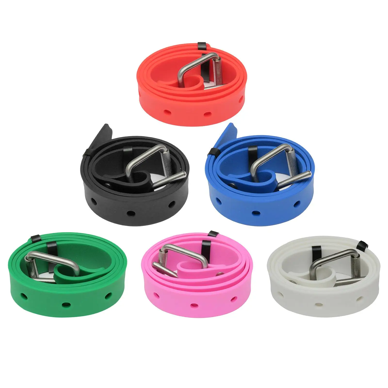 

1.3 Silicone Weight Belt with Solid Buckle for Freediving and Spearfishing