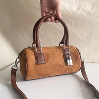 2022 new luxury designer handbag drum bag womens shoulder bag tote mediow niche brand free shipping boston 2 in 1 zipper fashio