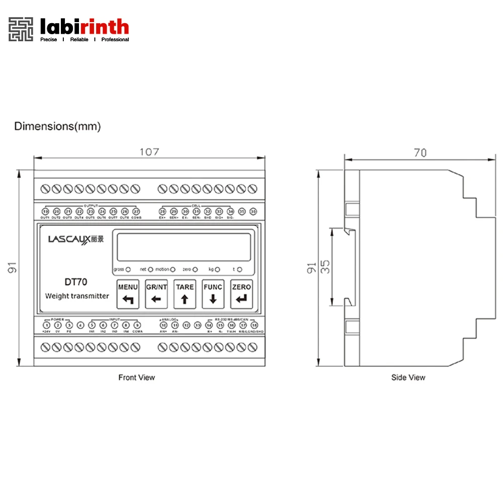 Цифровой индикатор давления и взвешивания цен дилера DT70