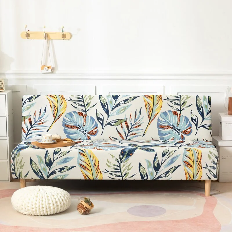 

Armless Sofa Bed Cover Elastic Folding Couch Covers without Armrest Stretch All-inclusive Dust-proof Protector for Livingroom