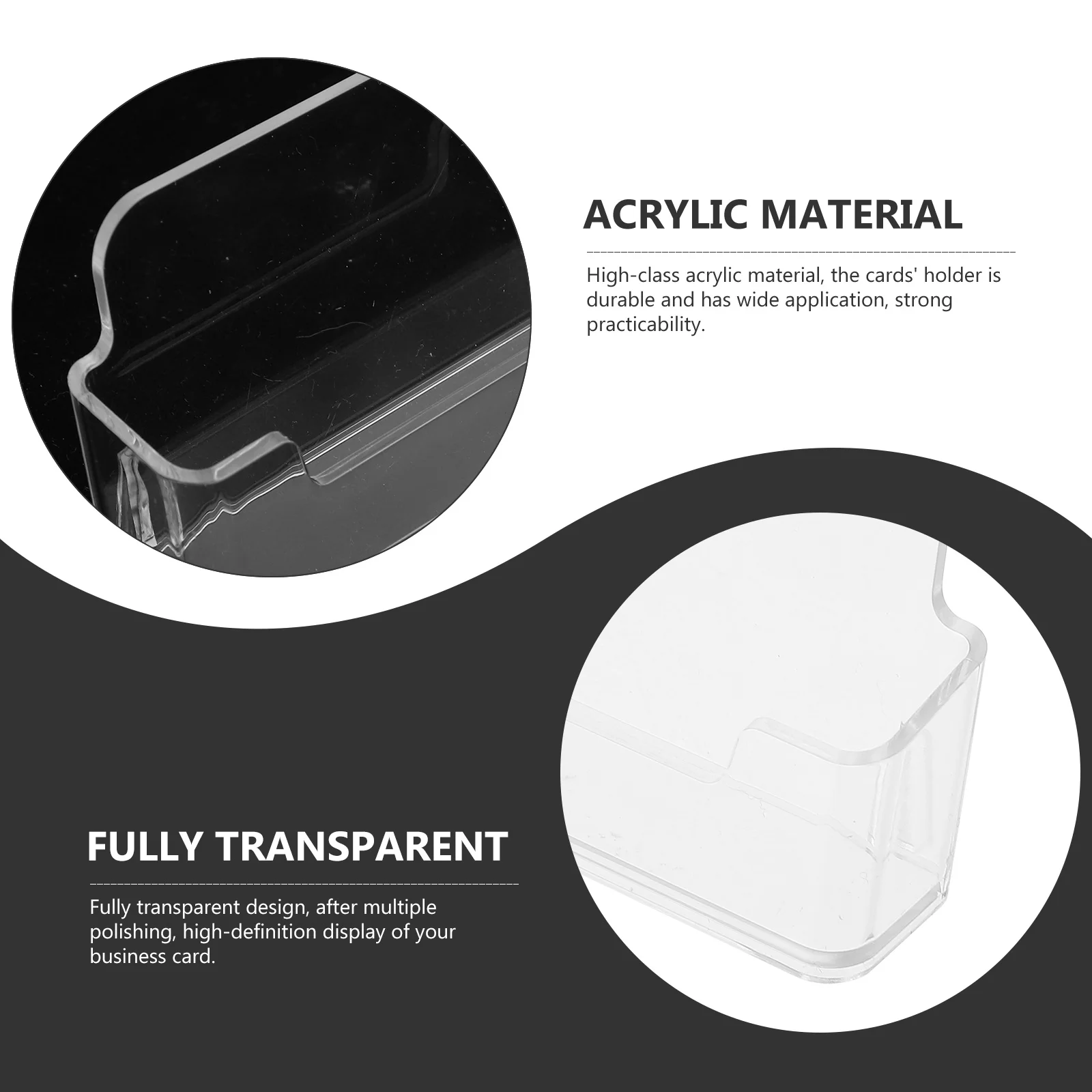 4 шт. прозрачный держатель для визитных карточек настольная подставка полки