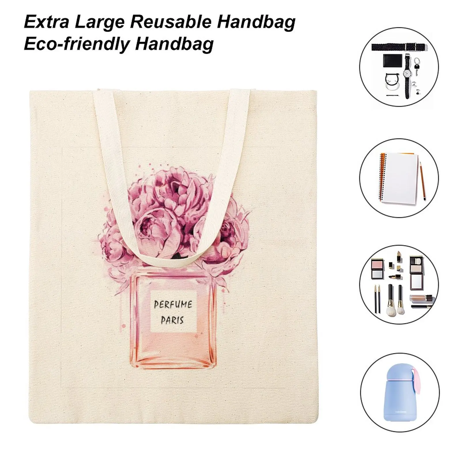 Флакон для духов женские сумки на плечо через покупок холщовые с ручками и