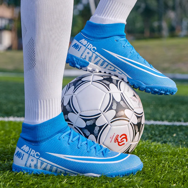 Professional AG/TF Men Kids Football Boots Original Indoor Turf Soccer Shoes Cleats Outdoor Training High top Futsal Sneakers
