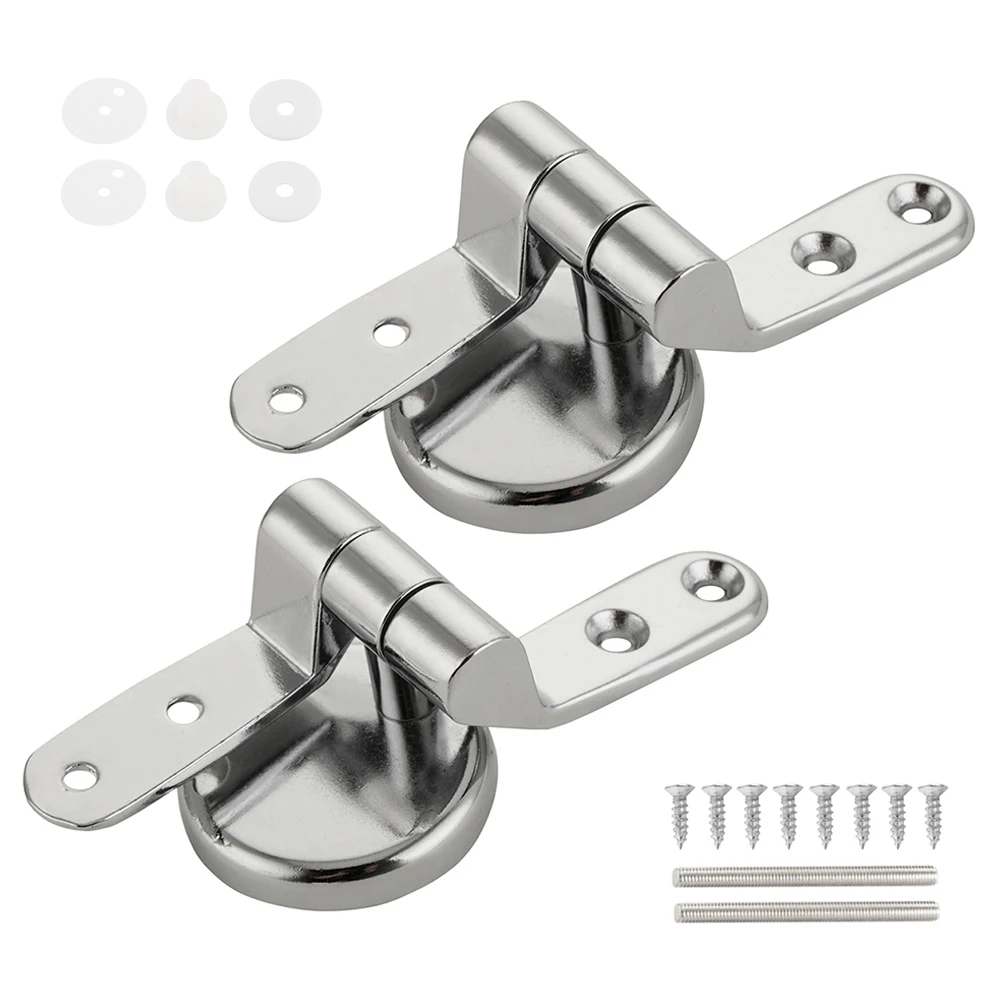 

Zinc Alloy Toilet Seat Hinge Flush Toilet Cover Mounting Connector Toilet Lid Hinge Mounting Fittings Replacement Parts