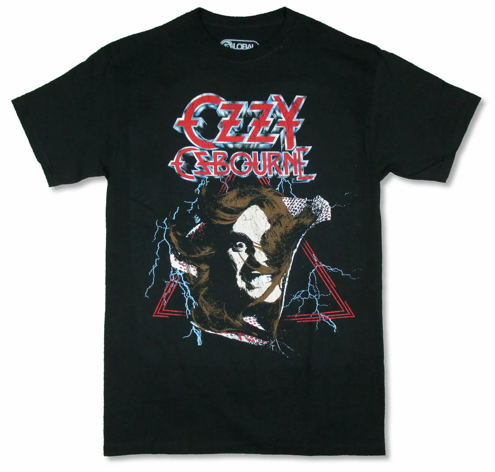 

Ozzy Osbourne Red Triangle Black T-Shirt NEW