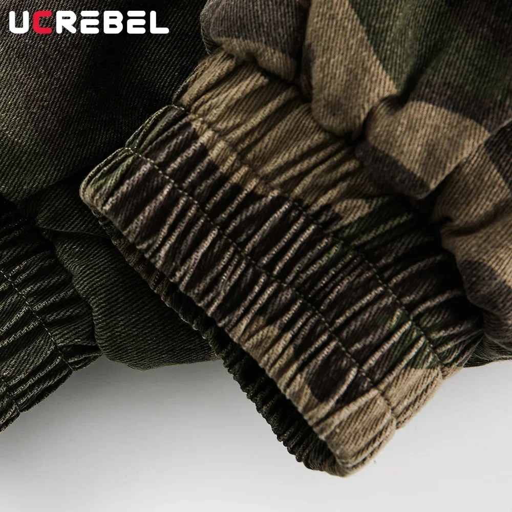 Камуфляжная стеганая куртка мужская зимняя уличная с толстым рукавом реглан