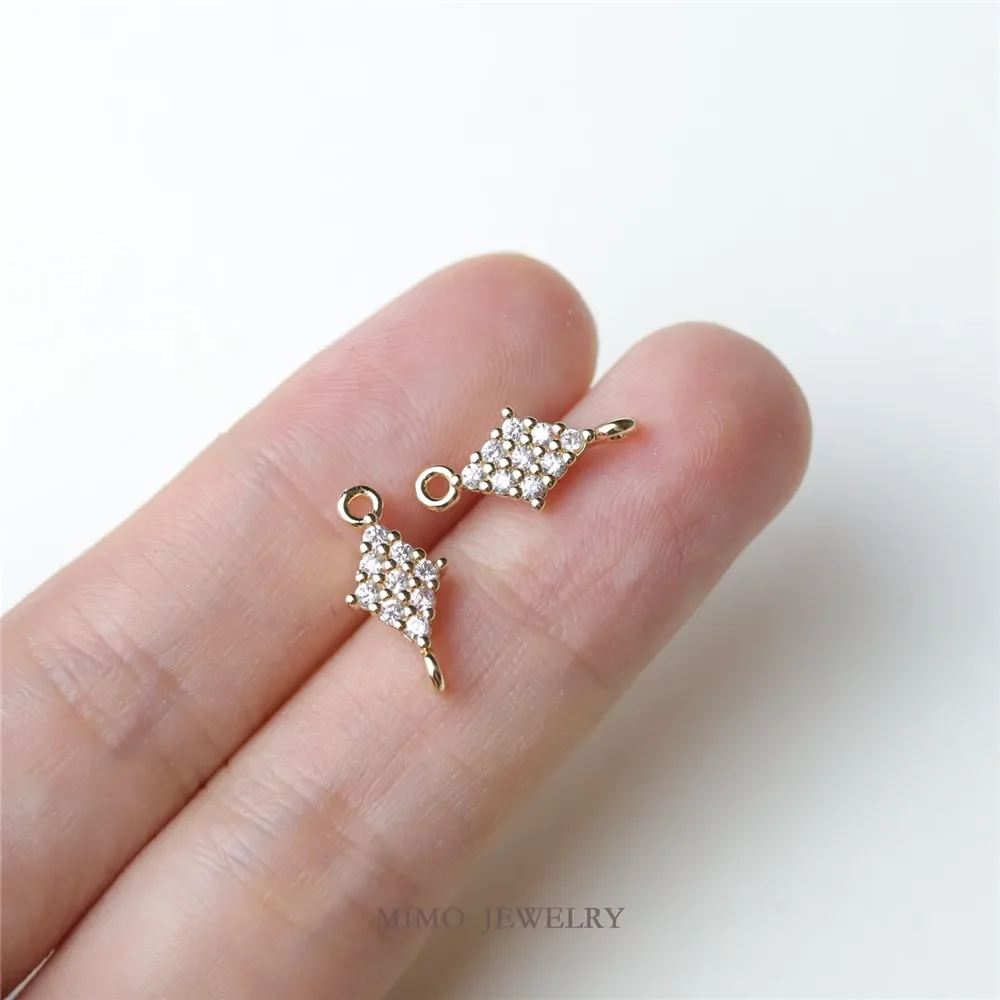 Покрытые медным золотом четырехсторонние бриллианты с микроинкрустацией