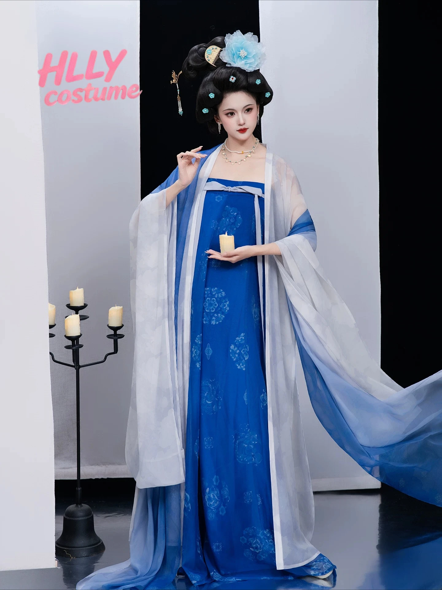 Фото Комплект для фотосессии Feixue Tang Style Restoration: приталенный бюстье-руцюнь с широкими рукавами в стиле Pibo для молодых девушек, весна-лето, повседневная одежда №1