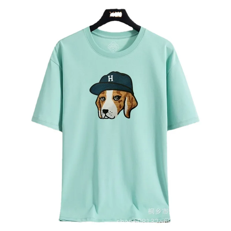 Hazzys Summer New Male Korean Round Neck Casual Solid Color Tide Tops Casual Travel Street Fashion Short Sleeve