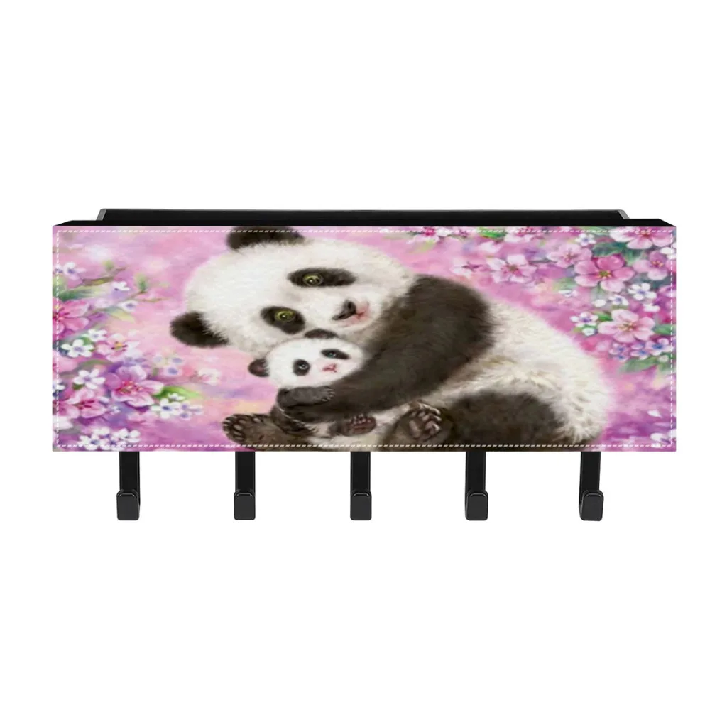 

1PCS Panda Hook Cute Seamless Dormitory Bedroom Door Hangers Hooks Key Umbrella Towel Cap Coat Rack Wall Decoration