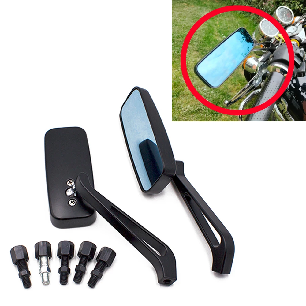 Боковые зеркала заднего вида для мотоцикла 8 мм 10 Harley Honda Yamaha Kawasaki Vulcan VN 800 900 1500 1600
