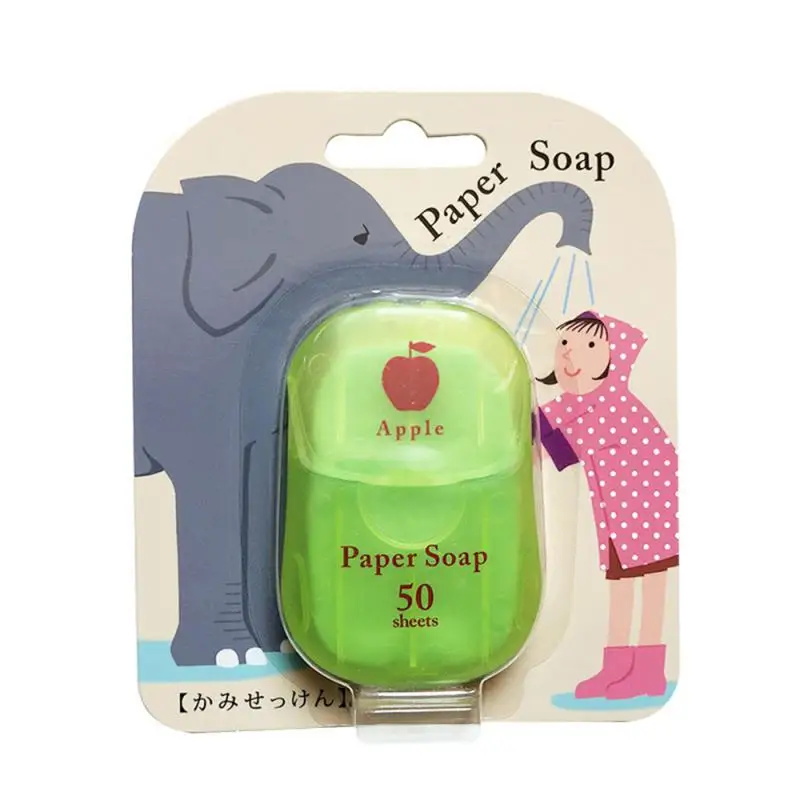 

2/4/5PCS Hand Washing Tablet Mini Soap Paper Flakes Clean Scented Slice Sheets Disposable Bathroom Supplies Soap Paper