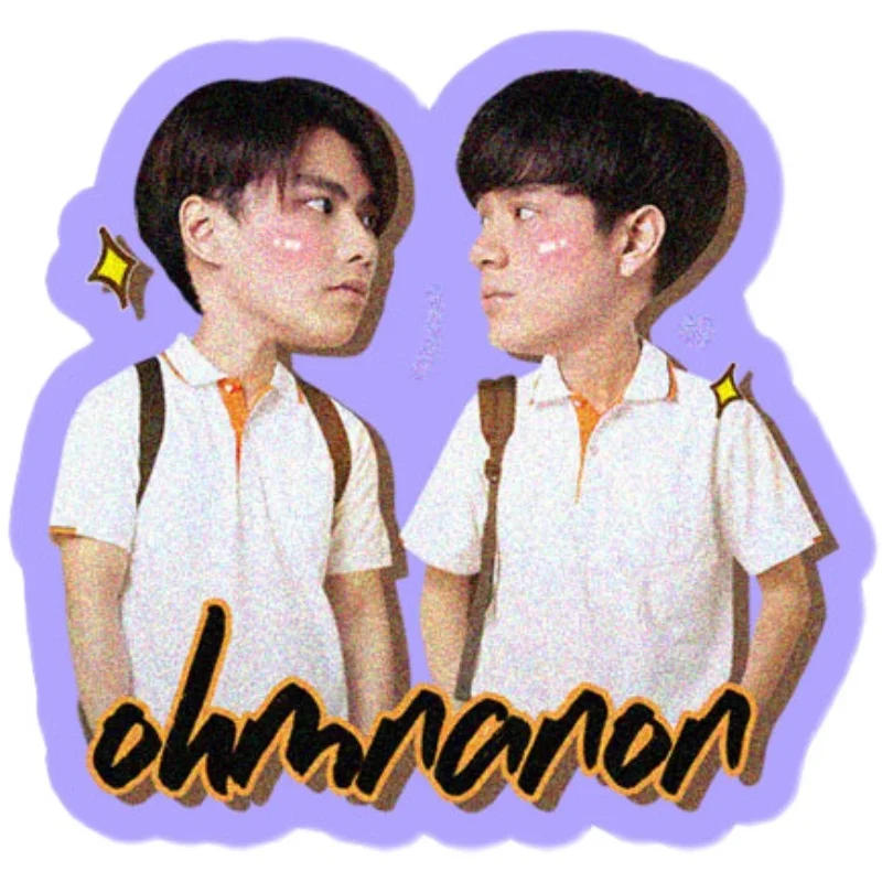 25pcs New Thailand Stars Drama BadBubbySeries OHM NANON PAT PRAN cute stickers gift |