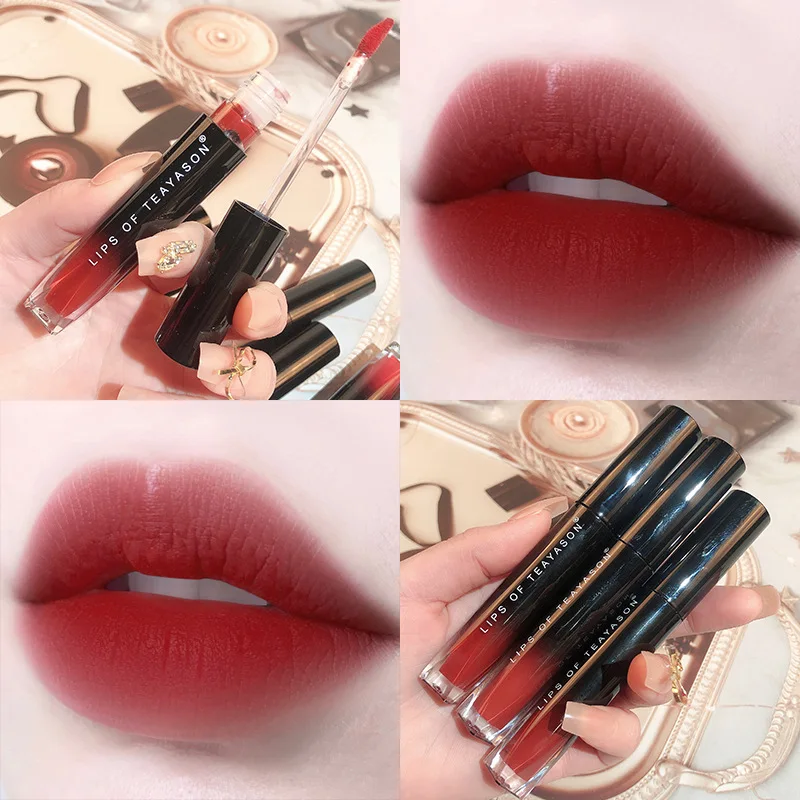

Mirror Water Gloss Lip Glaze Matte Velvet Water Proof Lip Gloss Lasting Easy To Wear Nonstick Cup Sexy Lip Makeup Lady Cosmetics