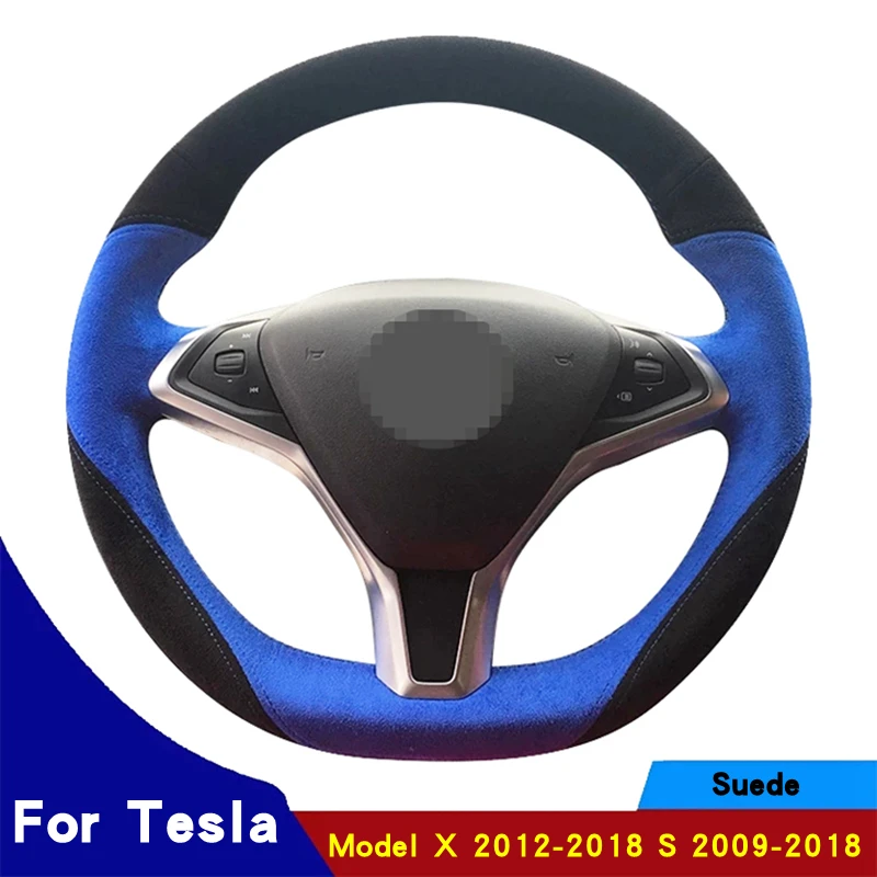 

Оригинальная оплетка рулевого колеса «сделай сам», Ручное шитье, модель Tesla X 2012-2018 S 2009-2018, на заказ