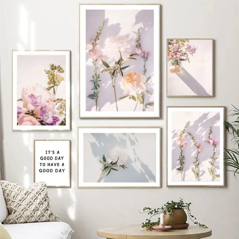 Цветочный букет с цитатами планшетофон цветочным рисунком Весенняя Настенная