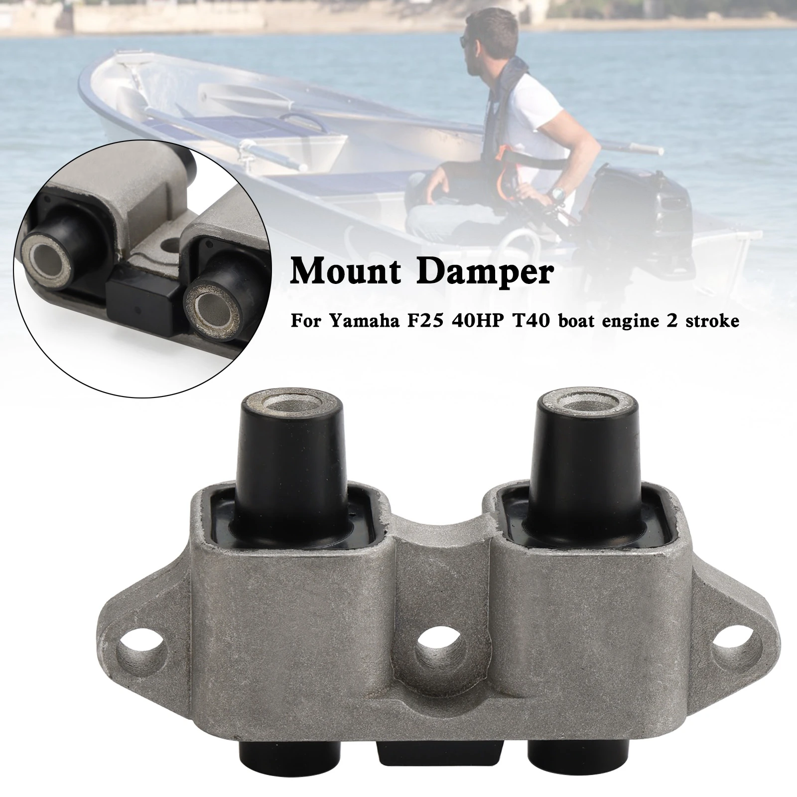 

Areyourshop 66T-44514-00-4D Mount Damper Upper for Yamaha Parsun Hidea Outboard E40X 40HP