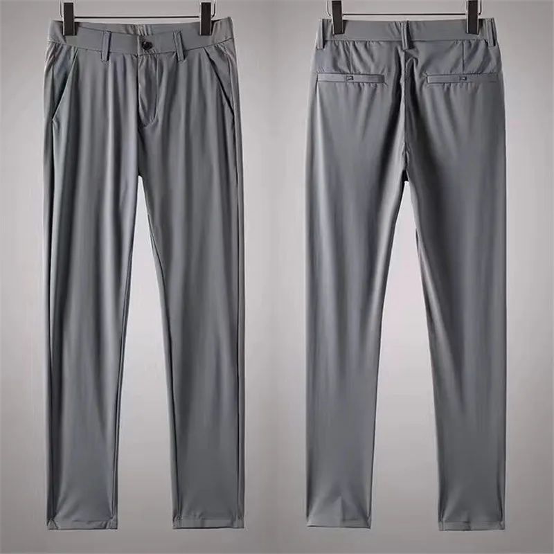 

Men's Golf Trousers Summer Ice Silk Thin Light Quick Dry Golf Clothing trousers Casual Moisture Wick Men Golf Wear Pants