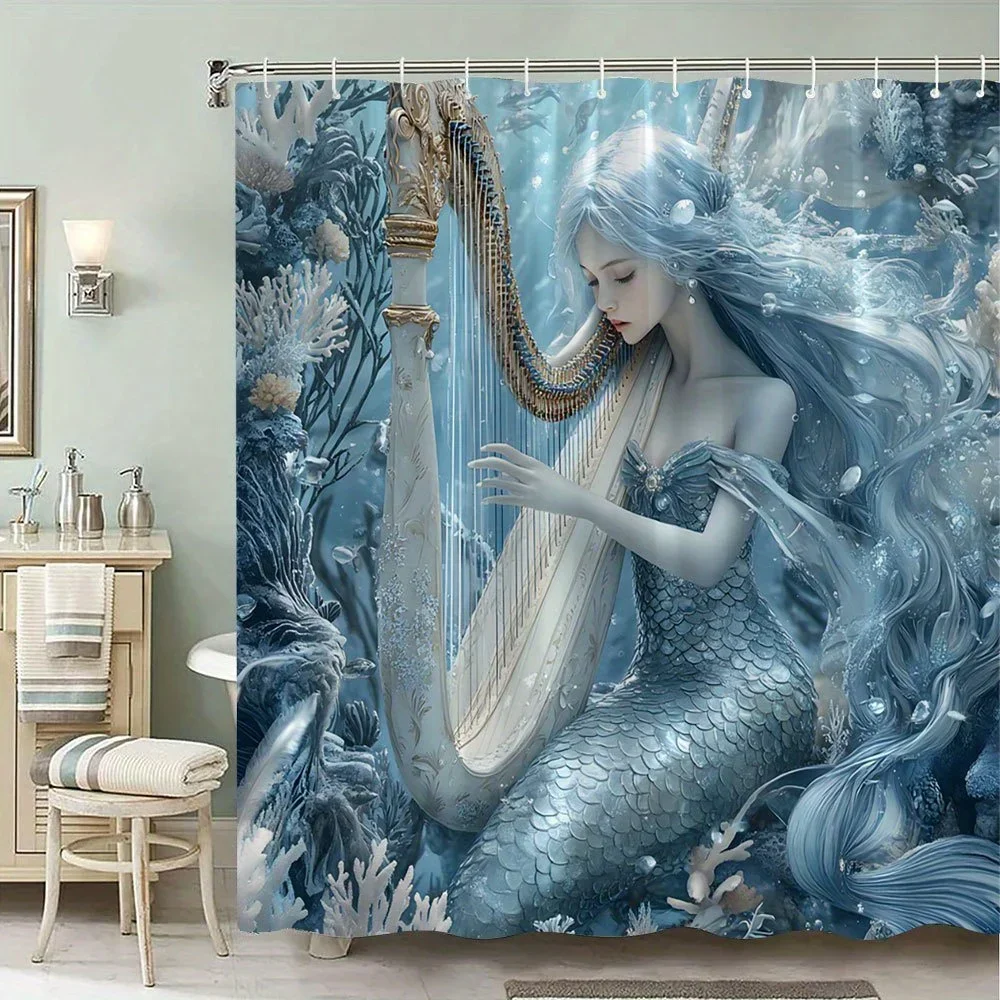 

Полиэстерная занавеска для душа «Русалка»