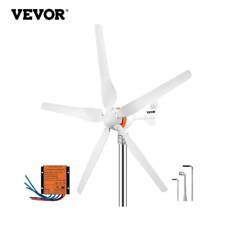 

VEVOR Wind Turbine Generator 300W 400W 500W With MPPT/Charge Controller Windmill RV Yacht Farm Small Wind Generator Home Use