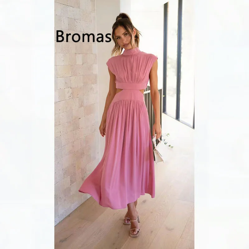 

Женское летнее платье без рукавов, с открытой спиной