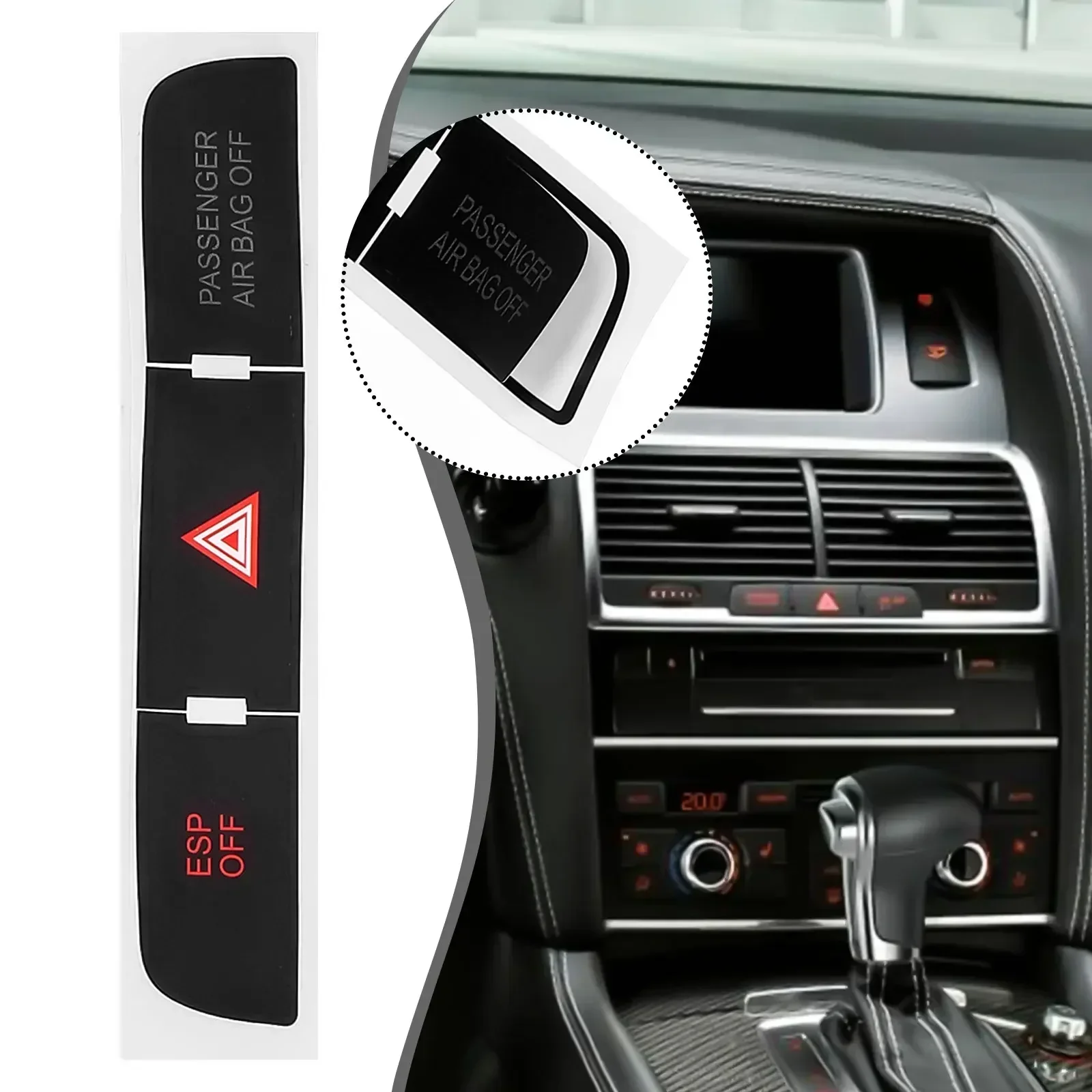 

Наклейка Для Q7 03-15, плотно приклеивается, предотвращает солнечный свет, виниловая белая надпись, черный слой