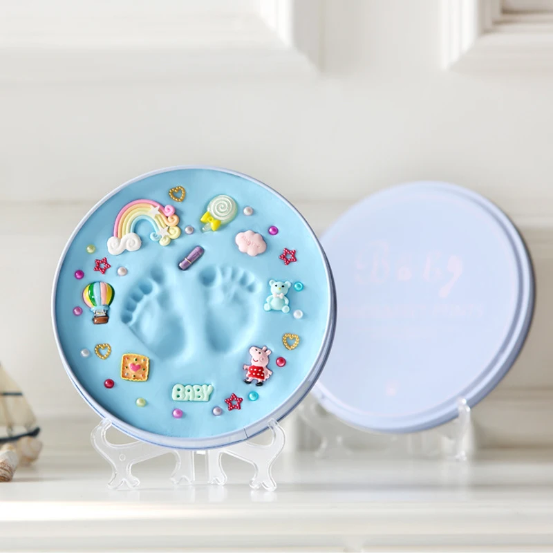 

Baby Hand Print Footprint Imprint Kit Handprint Baby Mud And Foot Print Baby Souvenirs Baby Hand And Foot Mold Hundred Days Gift