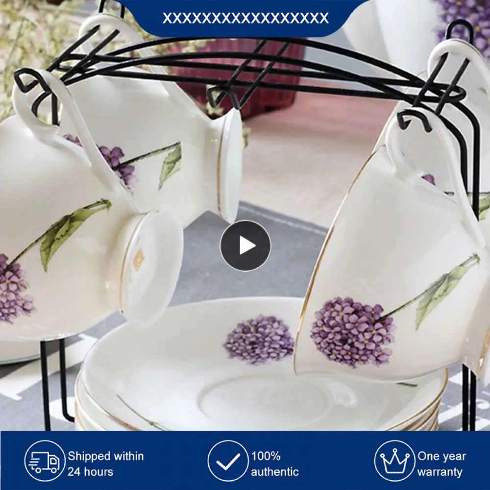 

Storage Rack Multifunctional Tabletop Cups Stand Kitchen Drying Organizer 6 Cups Coffe Holders Kitchen Accessories Display Rack
