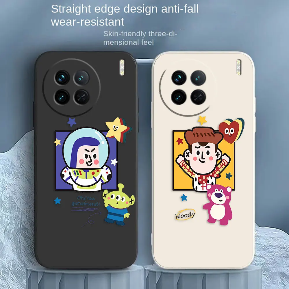 

Anime Toy Story Mania Phone Case For VIVO X21I X21S X23 X27 X30 X50 X60 X70 X80 X90 5G PRO PLUS Colour Liquid Case Funda Shell