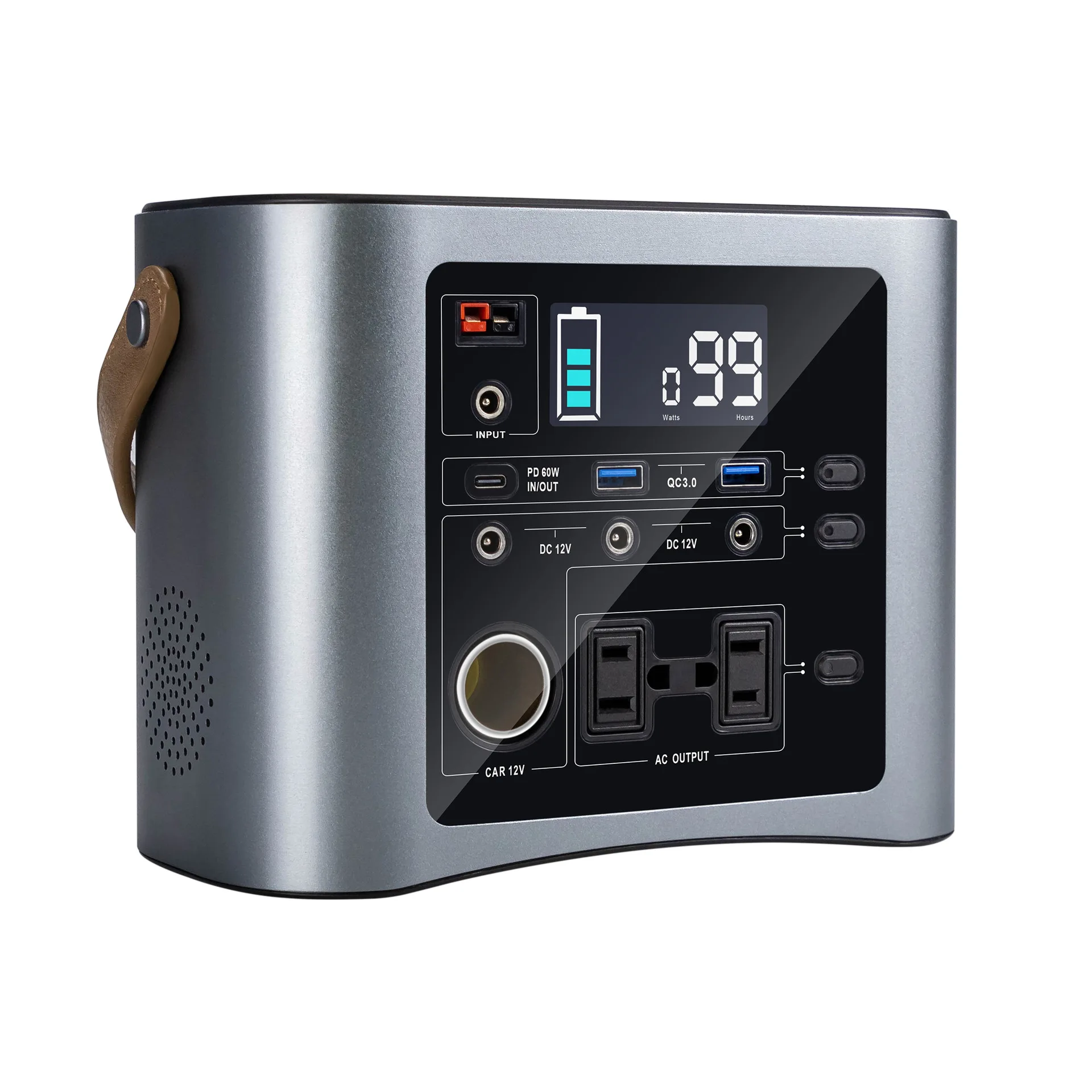 

Outdoor Portable Power Station 90000mah/333Wh Solar Generator Ac Socket, Standby Battery CPAP RV/VAN